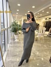ELBİSEModa MTMDNNYKTRKELBS10000Madonna Yaka Triko Elbise Antrasit