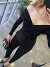 BLUZModa MTOMZDKLTBLZSYH1000Omuz Dekolte Bluz Siyah