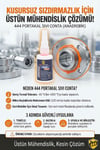 444 Portakal Sıvı Conta Anaerobik Flanş Sızdırmazlık 50 ml - Yüksek Isıya Dayanıklı (-45°C / +200°C)