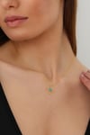 Kadın 925 Ayar Opal Taşlı Galaxy Yıldızı Kolye