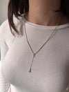 Damla Taşlı Y Kolye | 14K