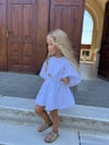Beyaz Balon Etekli Crop Üst Kız Çocuk Takım