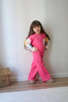 DANTEL İŞLEMELİ PEMBE TAKIM