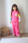 DANTEL İŞLEMELİ PEMBE TAKIM