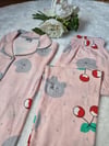 Kirazlı Düğmeli Pijama Takımı 