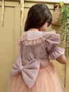 KISA KOLLU PEMBE PRENSES ELBİSE