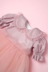 KISA KOLLU PEMBE PRENSES ELBİSE