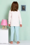 Kız Çocuk Dinolu  Pijama Takımı 