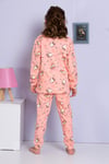 Kız Çocuk Kuş Desenli Pijama Takımı 