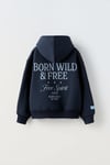 Lacivert Born Wild Sweatshirt