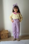 LİLA PANTOLON BLUZ TAKIM