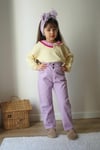 LİLA PANTOLON BLUZ TAKIM