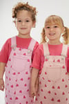 PEMBE KALP DESEN JİLE ELBİSE