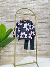 PEMBE PAPATYA DESENLİ TAYTLI TAKIM