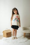 Pick Love İşlemeli Kız Çocuk Şort  Etek Takım