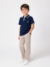 Polo İnce Yazlık Triko Keten Pantolon Erkek Çocuk Takım