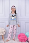 Tavşanlı Düğmeli Pijama Takımı 