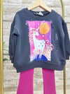UNİCORN DETAYLI PEMBE TAKIM