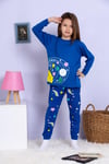 Uzay Temalı Pijama Takımı Lacivert