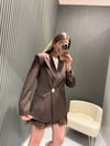 ACI KAHVE BLAZER CEKET 