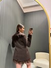 ACI KAHVE BLAZER CEKET 