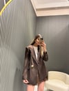 ACI KAHVE BLAZER CEKET 