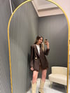 ACI KAHVE BLAZER CEKET 