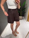 ACI KAHVE LASTİKLİ ŞORT 