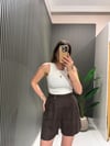ACI KAHVE LASTİKLİ ŞORT 