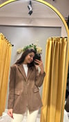 ACI KAHVE SÜET BLAZER CEKET