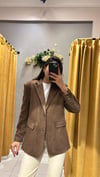 ACI KAHVE SÜET BLAZER CEKET