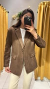 ACI KAHVE SÜET BLAZER CEKET