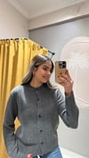 ANTRASİT FİYONK DÜĞMELİ HIRKA 