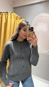 ANTRASİT FİYONK DÜĞMELİ HIRKA 