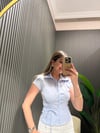 BEBE MAVİSİ BAĞLAMALI GÖMLEK