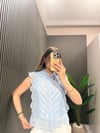 BEBE MAVİSİ GÜPÜRLÜ GÖMLEK