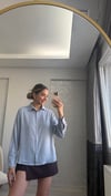 BEBE MAVİSİ SATEN GÖMLEK 