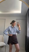 BEBE MAVİSİ SATEN GÖMLEK 