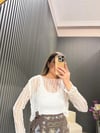BEYAZ AJURLU TRİKO