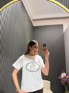 BEYAZ BASKILI T-SHİRT 