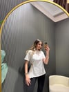 BEYAZ GOLD TOKALI T-SHİRT