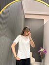 BEYAZ KOLLARI DANTELLİ T-SHİRT