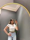BEYAZ LACİVERT CROP