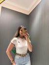 BEYAZ LACİVERT CROP