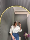 BEYAZ MODAL ÇİZGİLİ GÖMLEK 