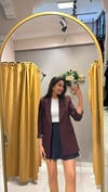 BORDO BLAZER CEKET 