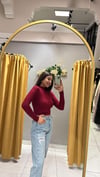BORDO BÜZGÜLÜ CROP