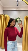 BORDO BÜZGÜLÜ CROP