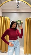 BORDO BÜZGÜLÜ CROP
