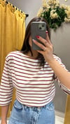 BORDO ÇİZGİLİ SWEAT